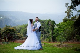 st bernards mt tamborine nikita james wedding kiss the groom mt tamborine wedding photographer-0725
